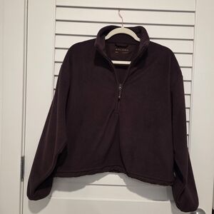 Aritzia Golden Brown Fleece Top